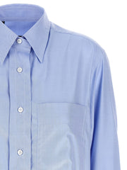 Brioni Blue Cotton Blouse - IT44