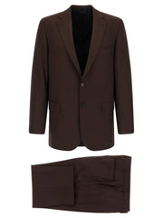 Brioni Brown Wool Two-Piece Suit - IT50 | L