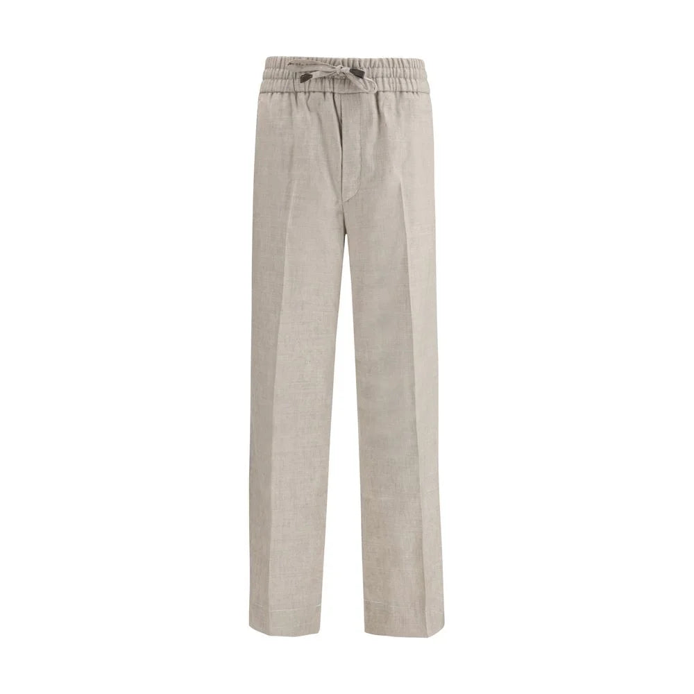 Brioni Gray Linen Casual Pants - IT50 | L