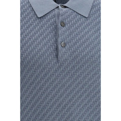 Brioni Light Blue Cotton Polo Shirt