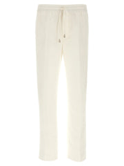 Brioni White Linen Casual Pants - XXL