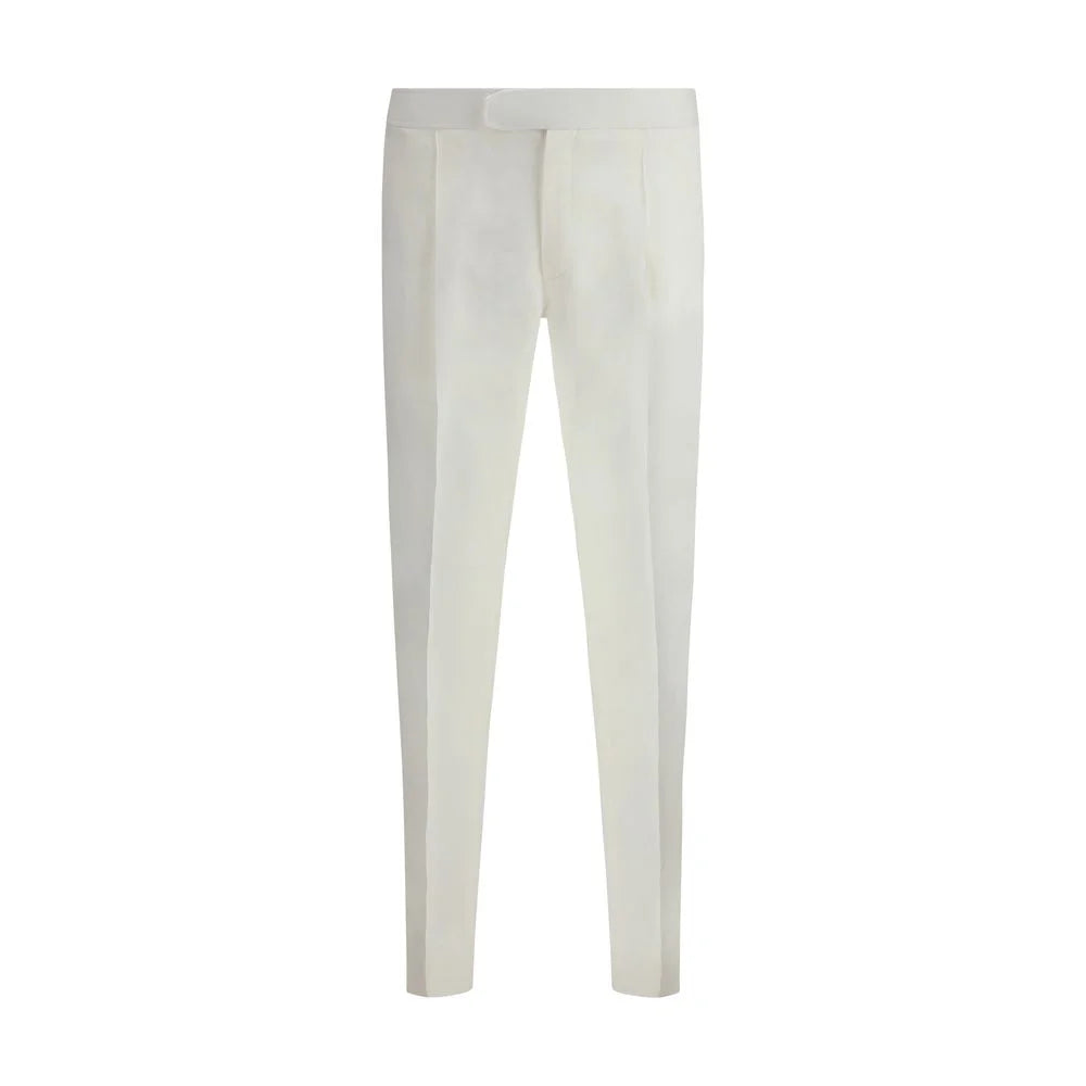 Brioni White Linen Pants