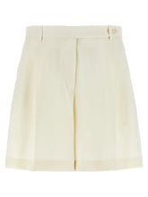Brioni White Silk Bermuda Shorts