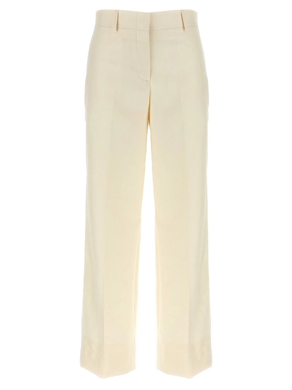 Brioni White Wool Dress Pants