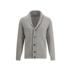 Brooksfield Gray Fleece Wool Cardigan - Cardigans