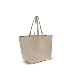 Brunello Cucinelli Beige Calf Leather Bos Taurus Handbag