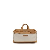 Brunello Cucinelli Beige Calf Leather Bos Taurus Luggage And Travel