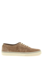 Brunello Cucinelli Beige Calfskin Low Top Sneakers