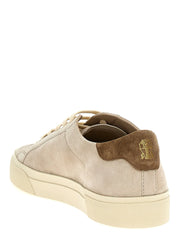 Brunello Cucinelli Beige Calfskin Low Top Sneakers - EU46/US13