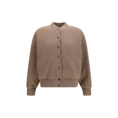 Brunello Cucinelli Beige Cashmere Bomber - M