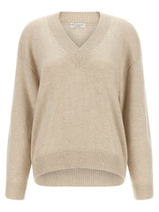 Brunello Cucinelli Beige Cashmere Cardigan
