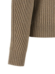 Brunello Cucinelli Beige Cashmere Cardigan