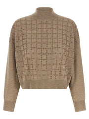 Brunello Cucinelli Beige Cashmere Cardigan