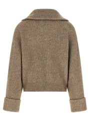 Brunello Cucinelli Beige Cashmere Cardigan