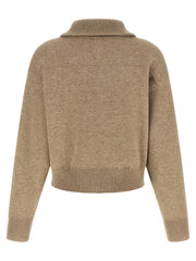Brunello Cucinelli Beige Cashmere Cardigan