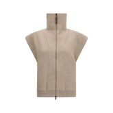 Brunello Cucinelli Beige Cashmere Cardigan - L