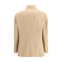 Brunello Cucinelli Beige Cashmere Coat