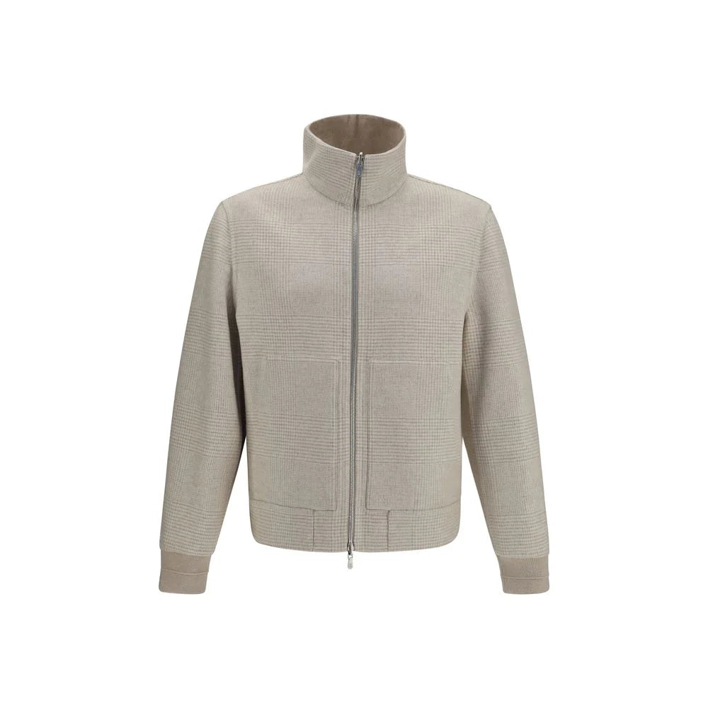 Brunello Cucinelli Beige Cashmere Full-Length Jacket