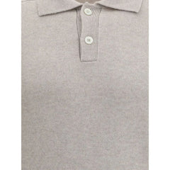 Brunello Cucinelli Beige Cashmere Polo Shirt - IT50 | L