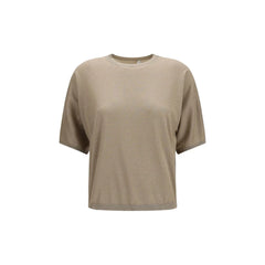 Brunello Cucinelli Beige Cashmere T-Shirt