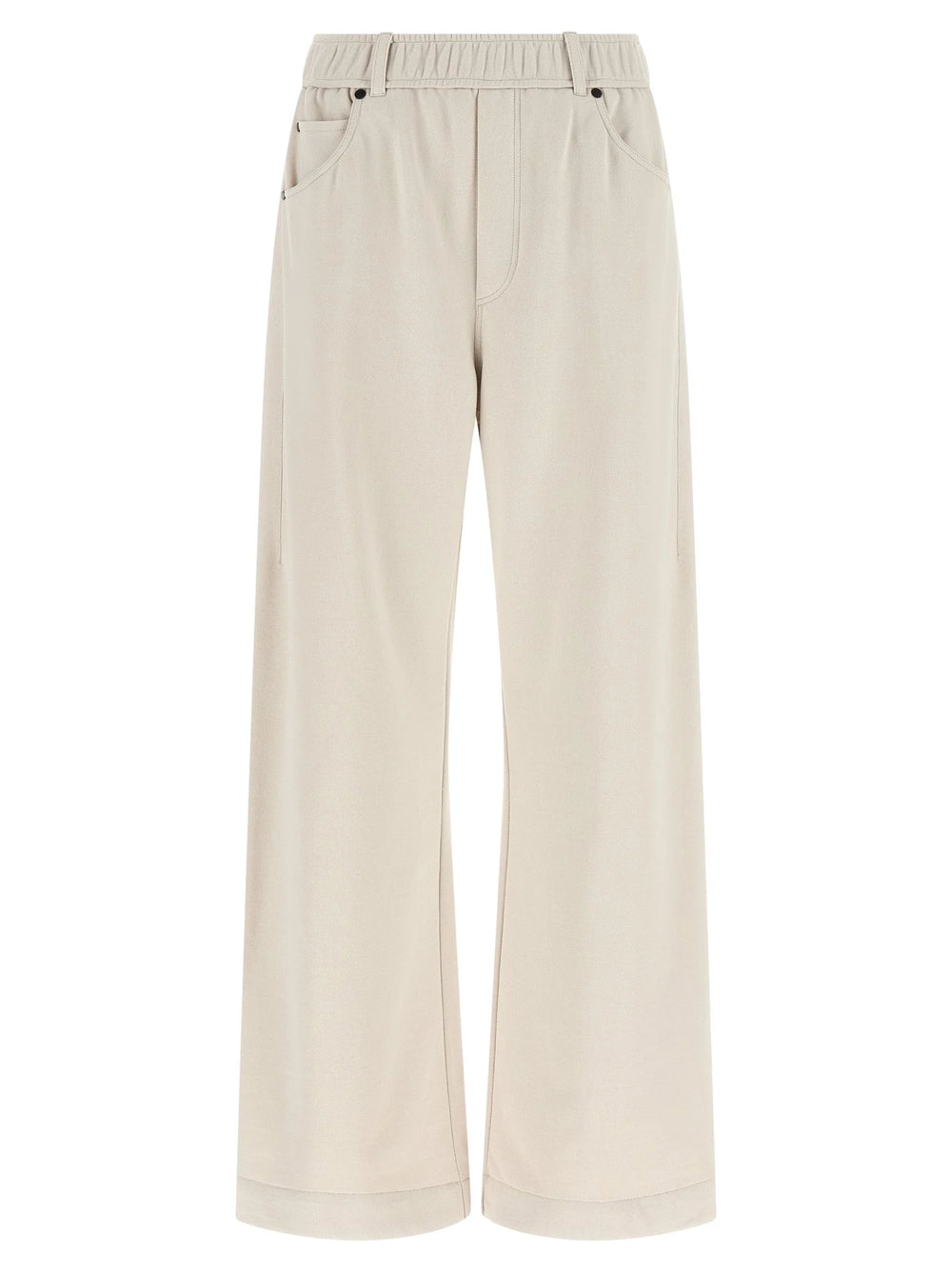 Brunello Cucinelli Beige Cotton Athletic Pants