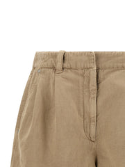 Brunello Cucinelli Beige Cotton Bermuda Shorts - IT42
