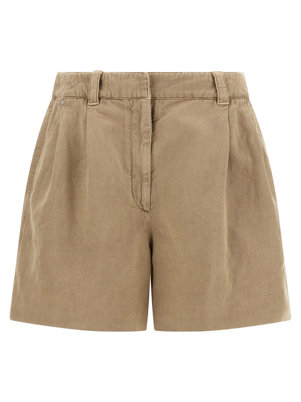 Brunello Cucinelli Beige Cotton Bermuda Shorts - IT42