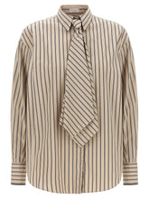 Brunello Cucinelli Beige Cotton Blouse