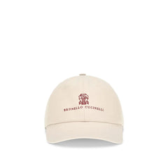 Brunello Cucinelli Beige Cotton Cap (Baseball Hat)