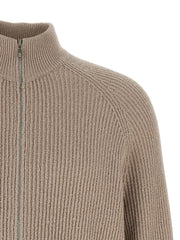 Brunello Cucinelli Beige Cotton Cardigan