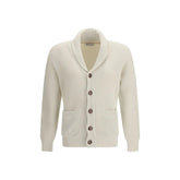 Brunello Cucinelli Beige Cotton Cardigan