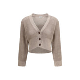 Brunello Cucinelli Beige Cotton Cardigan - L