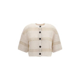 Brunello Cucinelli Beige Cotton Cardigan - M