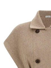 Brunello Cucinelli Beige Cotton Cardigan - XS