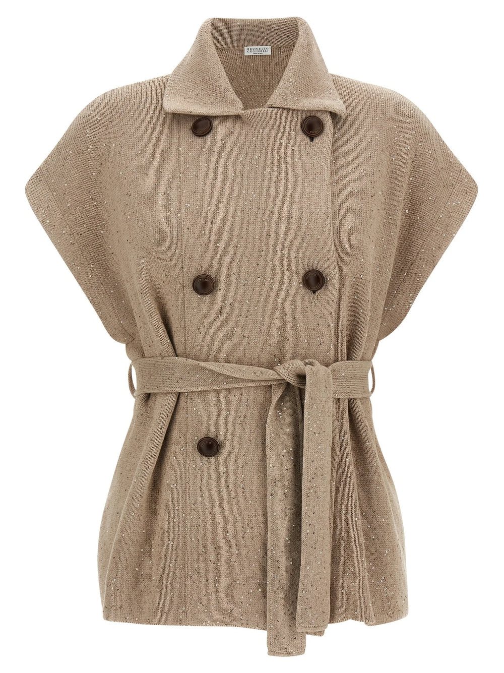 Brunello Cucinelli Beige Cotton Cardigan - XS