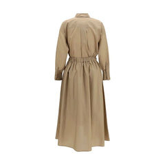 Brunello Cucinelli Beige Cotton Casual Dress