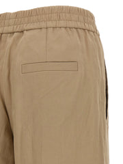 Brunello Cucinelli Beige Cotton Casual Pants