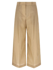 Brunello Cucinelli Beige Cotton Casual Pants