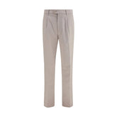 Brunello Cucinelli Beige Cotton Chino Pants