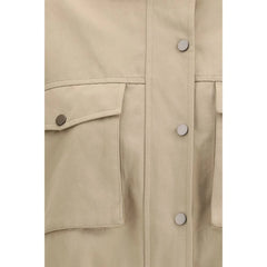 Brunello Cucinelli Beige Cotton Coat