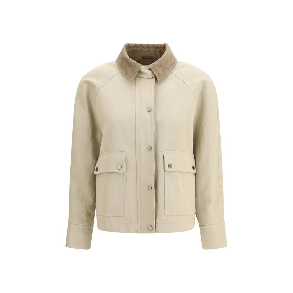 Brunello Cucinelli Beige Cotton Coat - IT44 | L