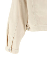 Brunello Cucinelli Beige Cotton Denim Jacket - IT44