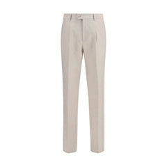 Brunello Cucinelli Beige Cotton Dress Pants - IT48 | M