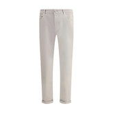 Brunello Cucinelli Beige Cotton Jeans Denim