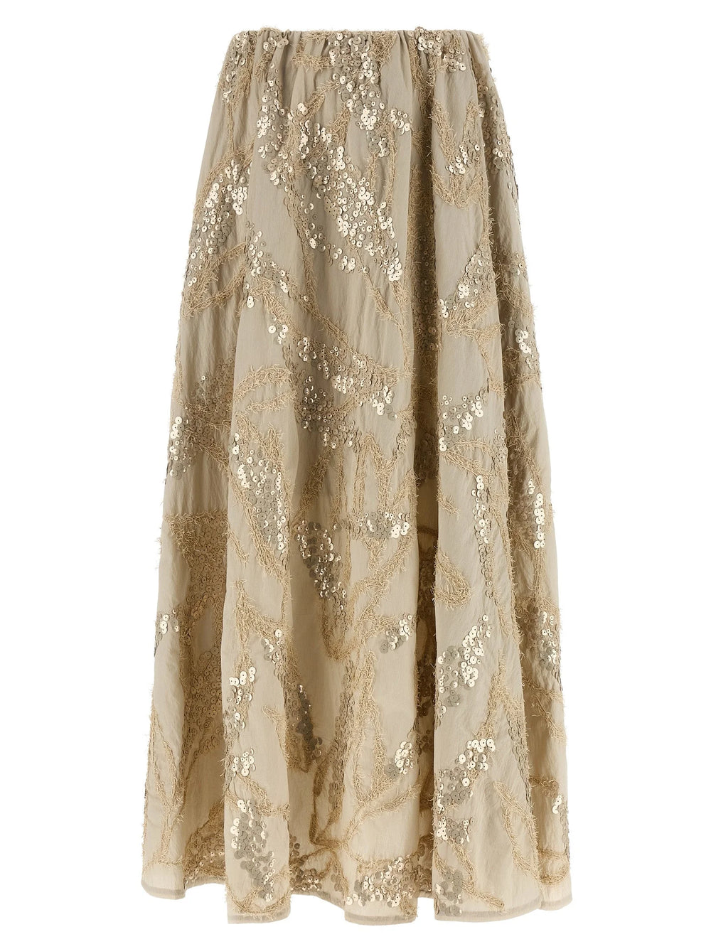 Brunello Cucinelli Beige Cotton Mini Skirt - IT38