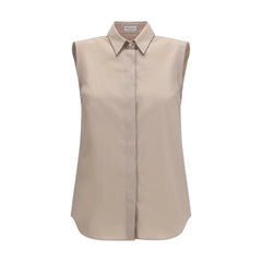 Brunello Cucinelli Beige Cotton Shirt