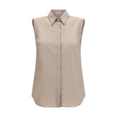 Brunello Cucinelli Beige Cotton Shirt - L