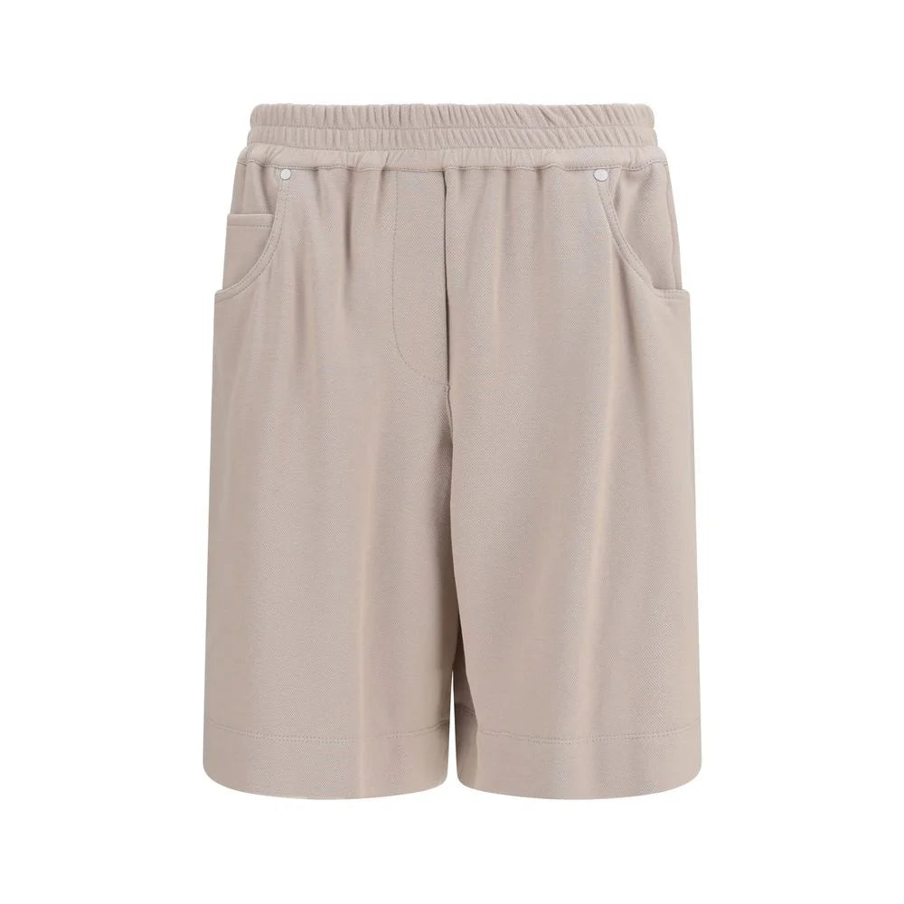 Brunello Cucinelli Beige Cotton Shorts - IT46|XL