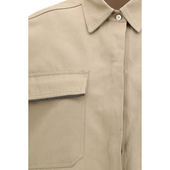 Brunello Cucinelli Beige Cotton Shortsleeve Shirt - IT40 | M