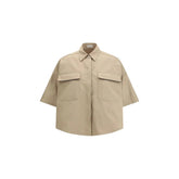 Brunello Cucinelli Beige Cotton Shortsleeve Shirt - IT40 | M